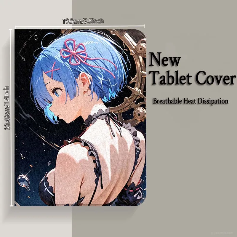 Rem Anime Beautiful Fashion For Xiaomi Redmi Mi Pad 4 5 6 6s 7 7s SE Pro 2 11 Plus Max 12.4 11 11.2 12.5 8.7 inch Tablet Case view 4