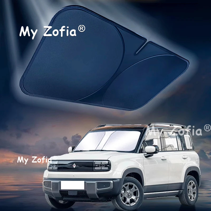 

Для Chevrolet Spark EUV Baojun Yep Plus 2025 2026, солнцезащитный козырек на лобовое стекло автомобиля, защита от ультрафиолета, складные аксессуары