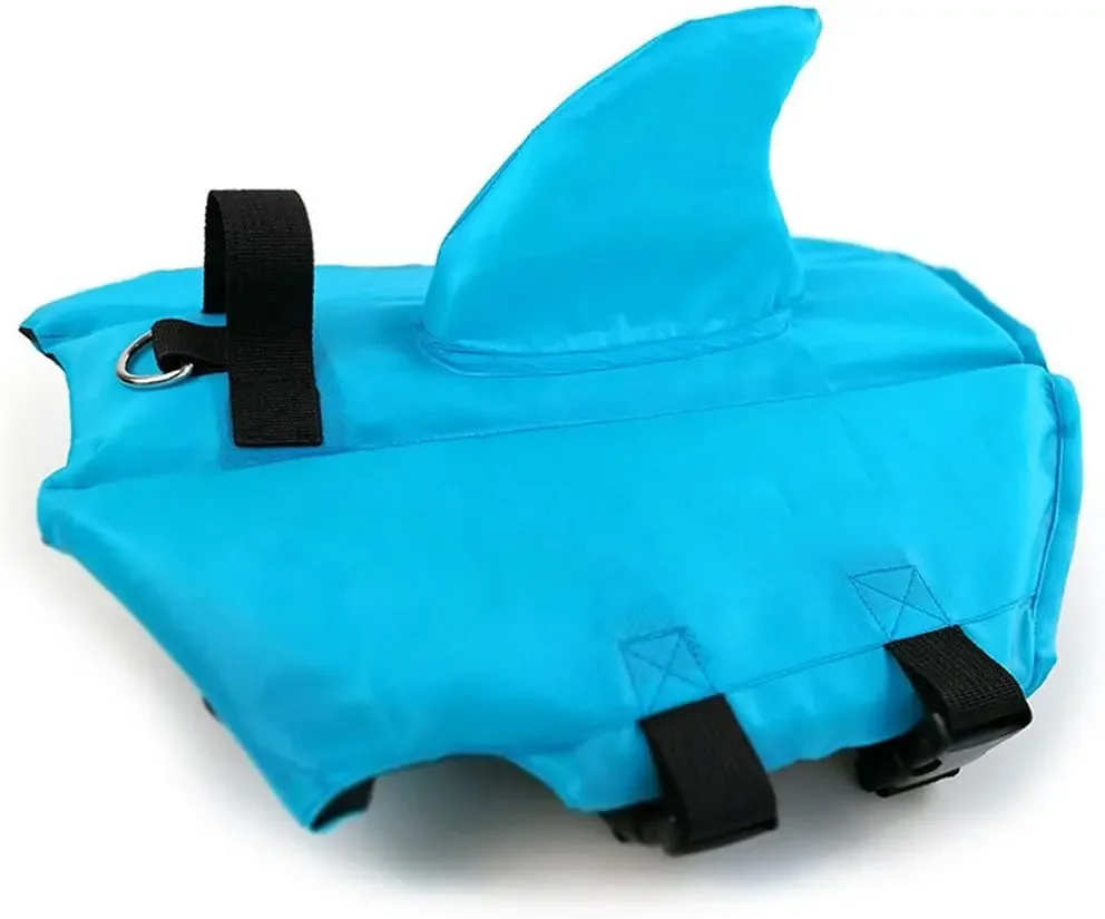 Verão tubarão Pet Life Jacket, cão Swimwear, colete salva-vidas, preservador, terno de natação