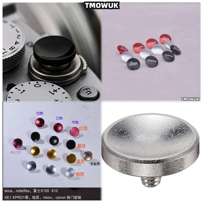 

For A7M4 A6000 A6300 A6500 A5100 ZV-E10 RX1R II RX10 Precision Machined Aluminum Shutter Buttons
