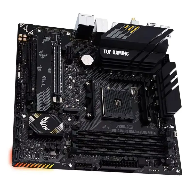 ASUS B550M-PLUS WiFi II, AMD B550M Ryzen AM4 Micro ATX Gaming TUF GAMING Motherboard PCIe 4.0 Dual M.2 WiFi 6 2.5Gb Ethernet
