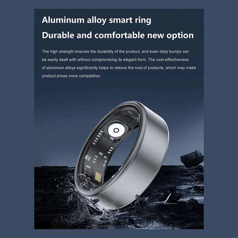 SR06 Smart Ring, Health Monitor, Heart Rate Sleep Monitor 5ATM Waterproof