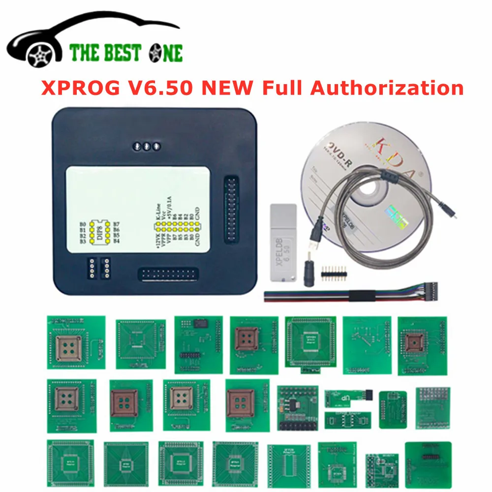 XPROG V6.50 Full Adapters Add V850E2 Function New Authorization Update Of X-PROG V6.26 XPROG-M Read Write EEPROM ECU Programmer