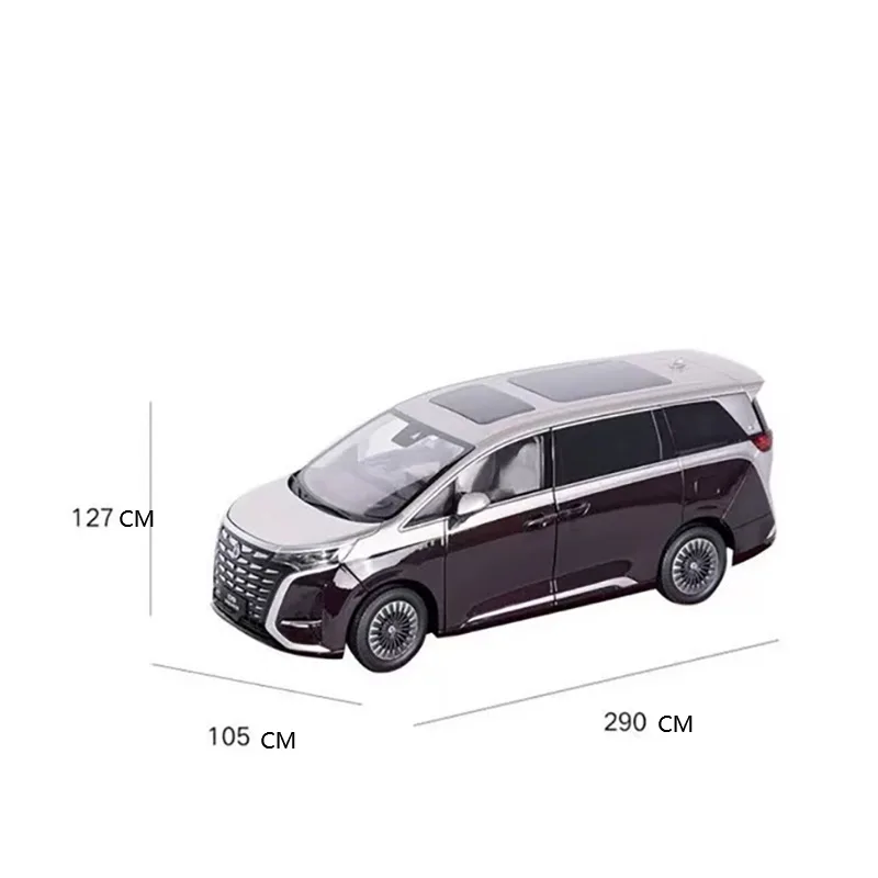 BYD Denza D9 Pioneer Alloy Diecast نموذج سيارة MPV، عرض المجموعة، هدية عيد ميلاد للبالغين أرجواني 1:18