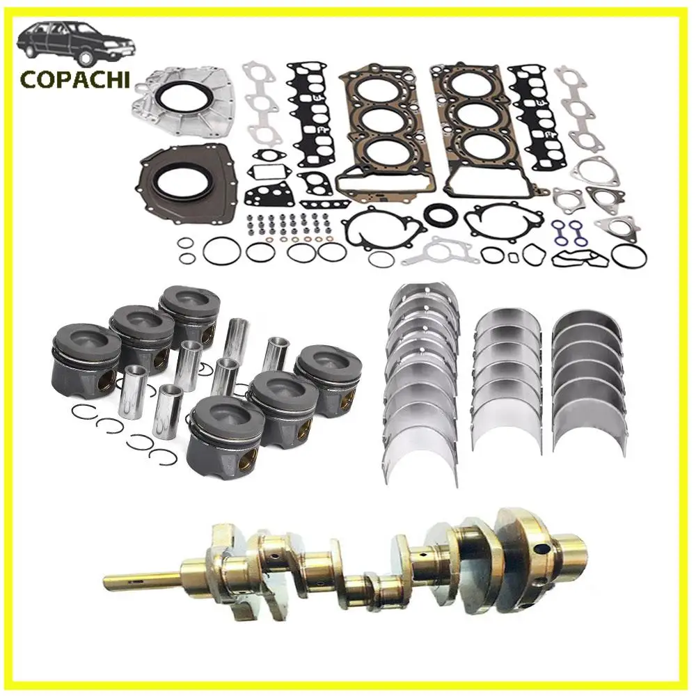

1set Piston&Ring Set Head Rebuild Overhaul Gaske Rebuild Kit For MERCEDES BENZ C E M S CLASS GL GLE 3.0 Diesel OM642 Engine Car