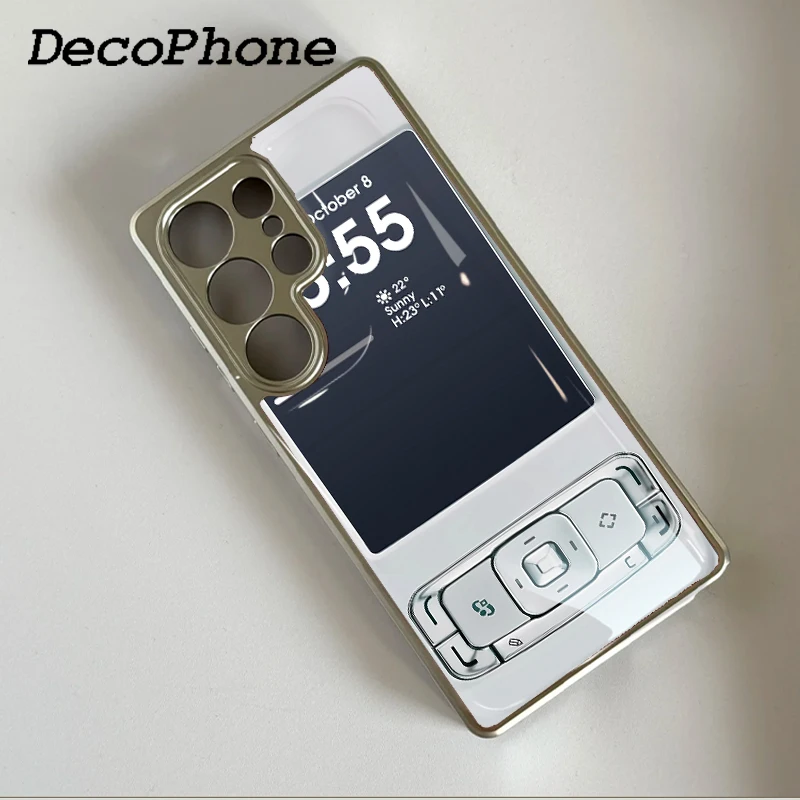 Slide the mobile phone Epoxy Phone Case Anti-drop  FOR Samsung Galaxy 23/24/25/26 PLus FE ULTRA EDGE