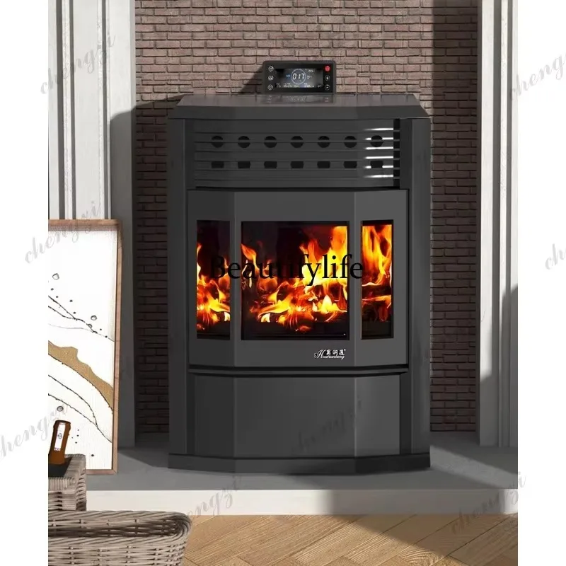 E136 Rural winter self-built house biomass pellet heating wood stove household indoor smokeless heating stove