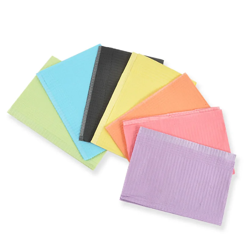 25/50/125 قطعة أسود ملون المتاح المطرزة النسيج مسمار الوسادة ثلاث طبقات العزلة جاهزة وسادة ورقة مسمار الوشم تنظيف