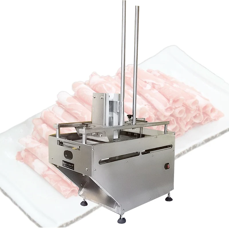 Commercial Automatic Meat Slicer Chicken Fish Beef Industrial Frozen Meat Roll Slicer High Speed