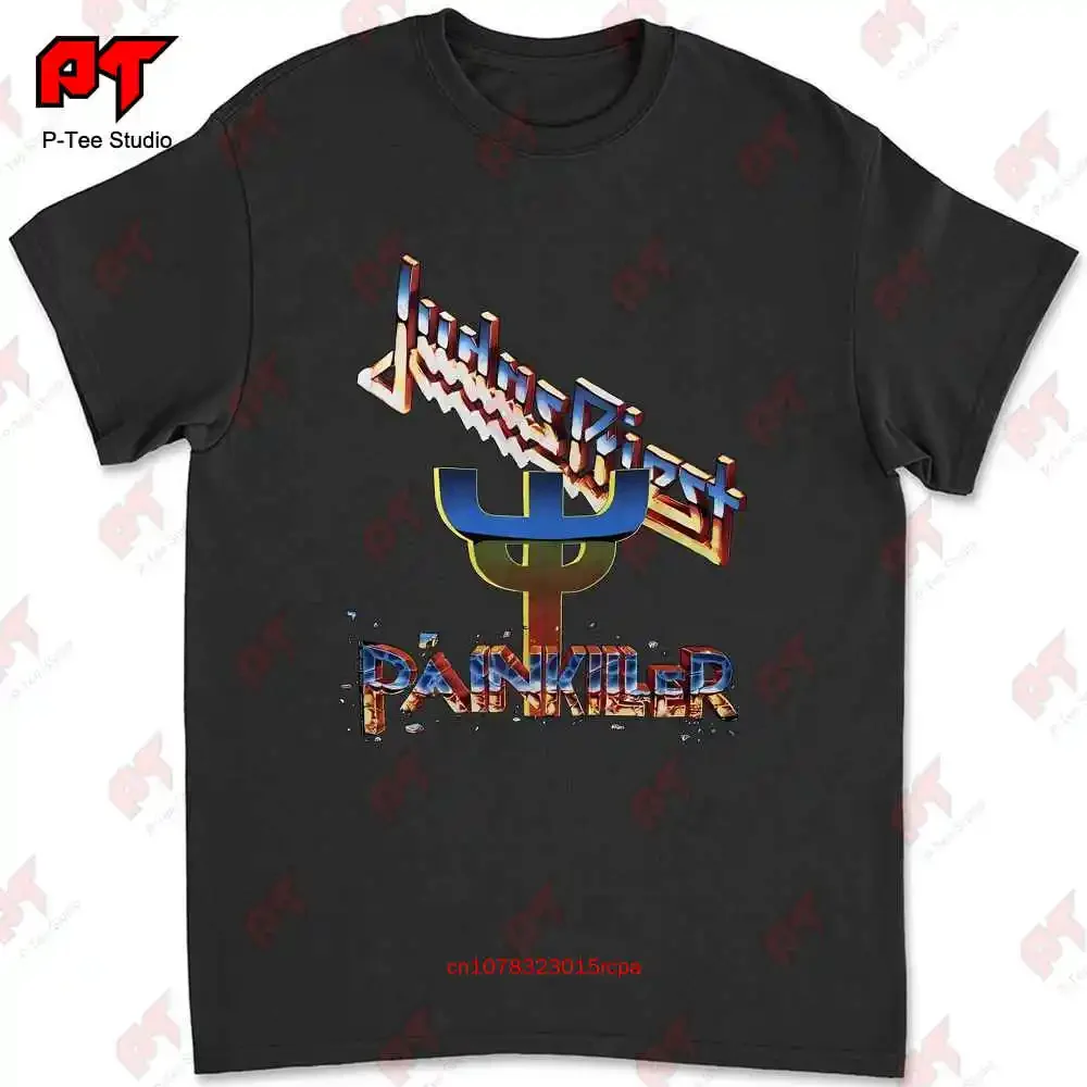 1990 Judas Priest Painkiller Tour New Black T Shirt ROF6