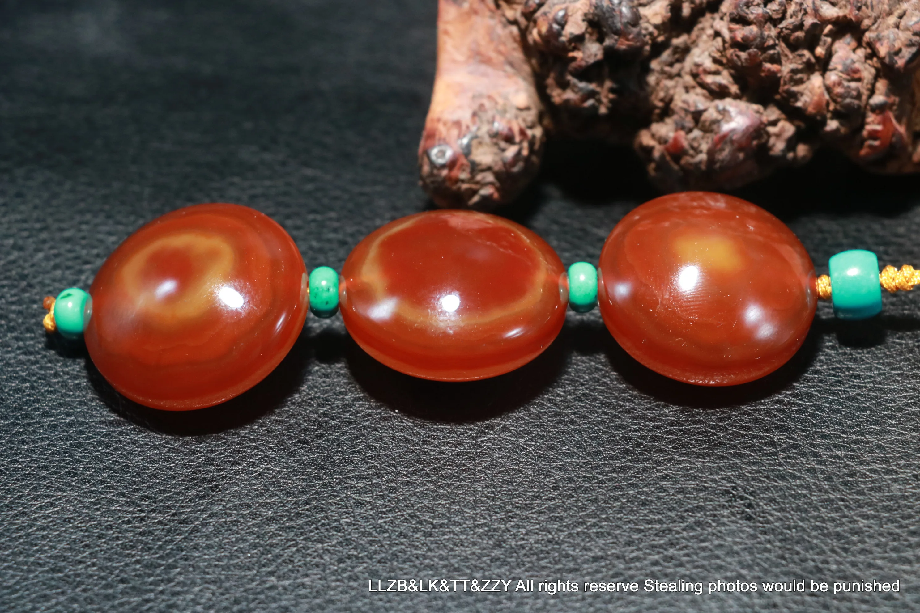 Set of 3 PCS Energy Tibetan Top Old Agate Goat Eye Heaven Eyed dZi Bead Pendant FR TT UPD220724A135