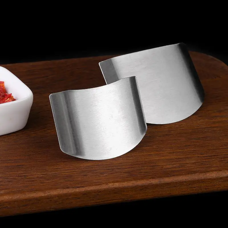 Stainless Steel Anti Cut Finger Guard Safe Hand Protector Kitchen Tool For Vegetable Cutting Cooking Use