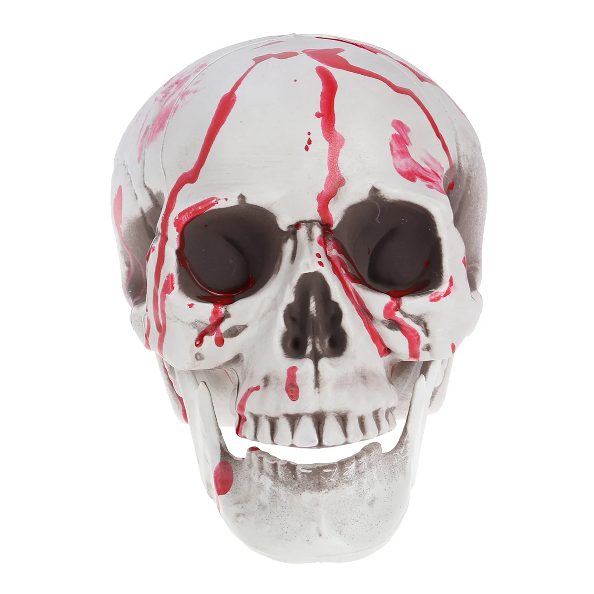 

Halloween Horror Skull Decor Resin Head Ornament Spooky Mantel Table Shelf Display Realistic Craftsmanship Halloween Decor