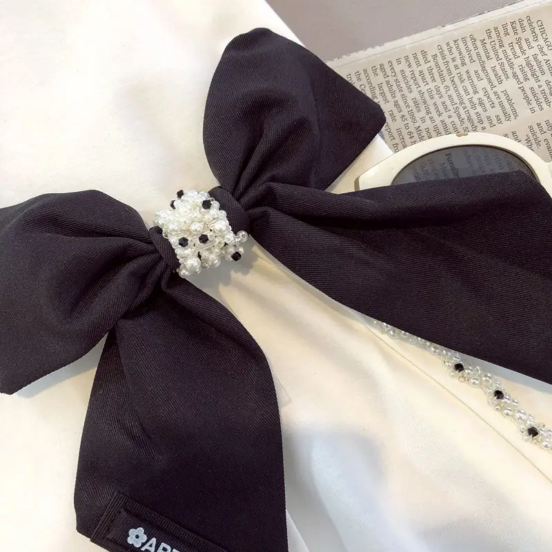 plus maat zwaar verfraaid T-shirt met knoop ort Sve Design speciaal voor vrouwen die 300-poes Koreaanse Sle weegt