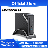 Minisforum UM773 Lite Mini PC AMD Ryzen 7 Mini Computer Window 11 Home DDR5 32GB 1TB SSD USB4 HDMI Office Mini Desktop PC Gaming