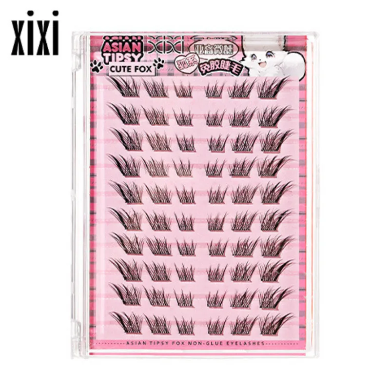 

Xixi Fox does not need glue lashes natural sectional-type high cold novice single cluster eyelashes comic big eyes