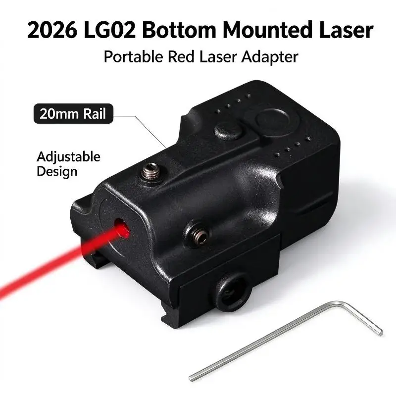 Adjustable 20Mm Rail LG02 Infrared Adapter, Bottom Mounted Nylon Portable Red Laser L3-G Hobby Part