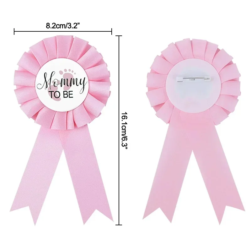 Mommy To Be Daddy To Be Badge Shoulder Sash for Gender Reveal Party DIY Decoration Baby Shower Favors Gift Supplies