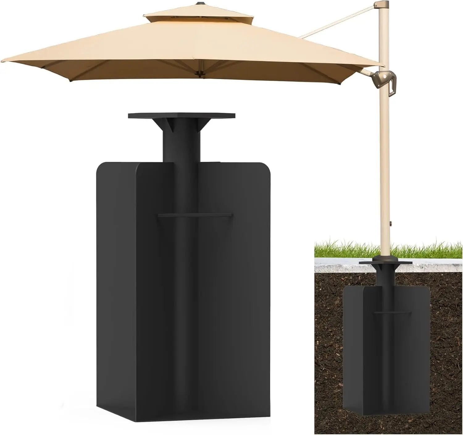 Hot New Modern Design Waterproof Portable Square Garden Patio Umbrella Base Built-In Stability Weight for Outdoor Use