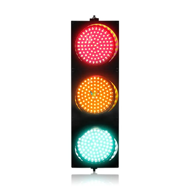 200mm 8 Inch 3 Aspects Red Yellow Green Signal PC Housing Road Safety LED Traffic Light