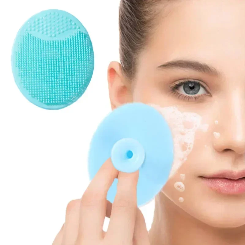 3PC Soft Silicone Face Brush Cleanser and Massager Manual Facial Cleansing Brush Exfoliating Silicone Face Scrubber For WomenMen