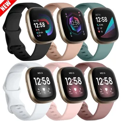 Silicone Strap For Fitbit Versa 3 Watch Band Soft smartwatch Correa Sport Bracelet Fit bit Versa 4 Sense Watchband Accessories