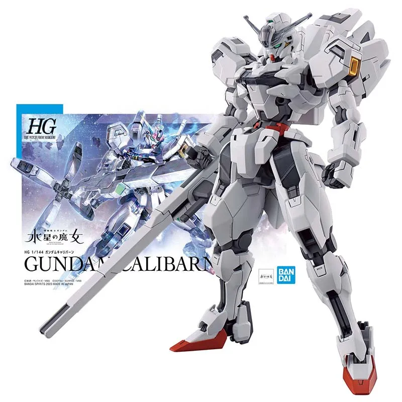 

Bandai Figure Gundam Model Kit Anime Figures HG Witch From Mercury Calibarn Mobile Suit Gunpla Action Figure Toys For Boys