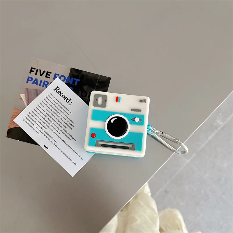 جراب كاميرا إبداعي لسامسونج جالاكسي برادز لايف 2 برو ، غطاء واقي سماعات أذن لاسلكية من السيليكون لطيف