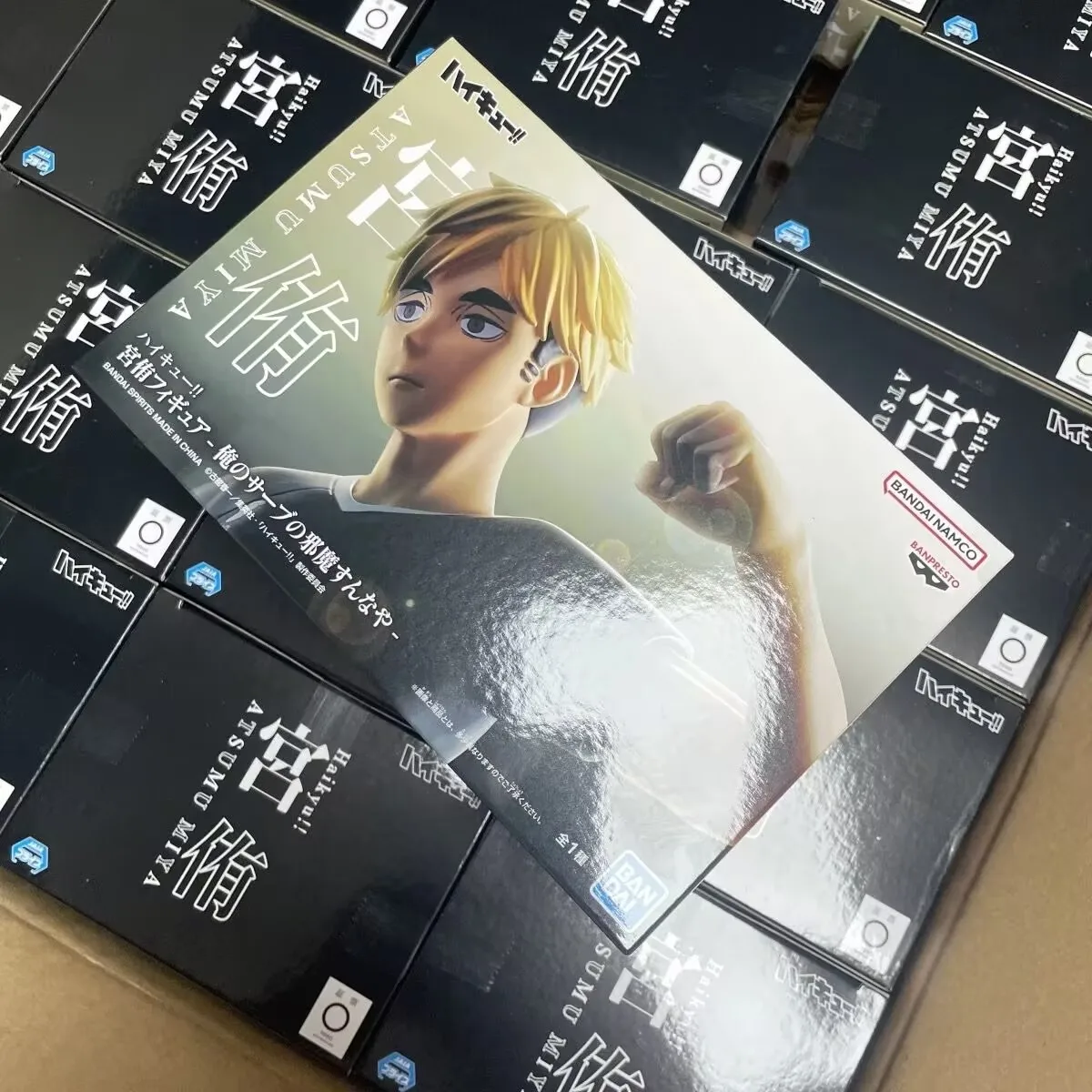 ¡¡EN existencia Original Bandai Haikyuu!! Miya Atsumu Anime colección de acción adornos figura juguetes regalo de cumpleaños 19cm