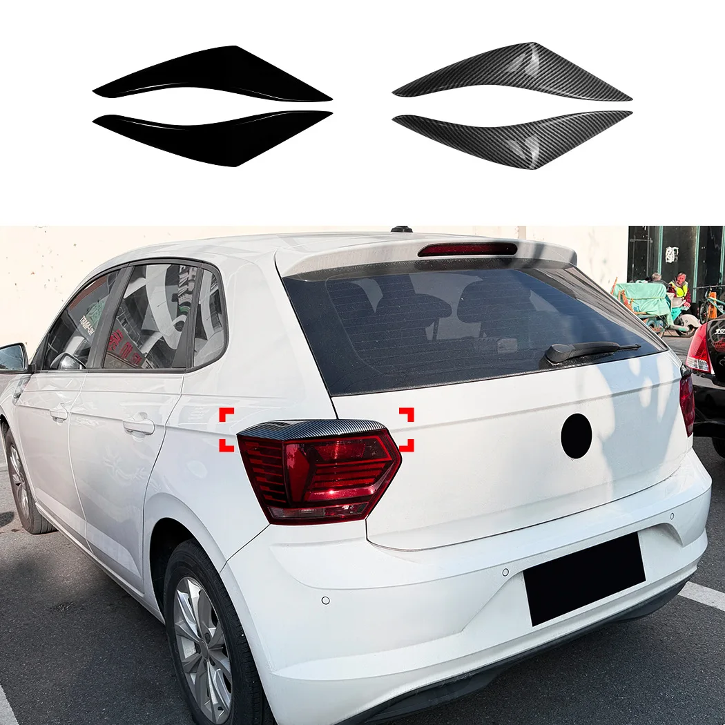 

For Volkswagen Polo MK6 2018-2021 Rear Light Eyebrow Sticker Exterior Modification