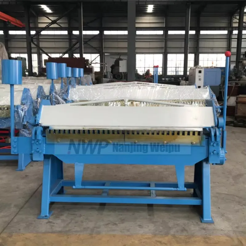 Air Duct Making 1500mm Metal Pneumatic TDF Manual Folding Machine For HVAC