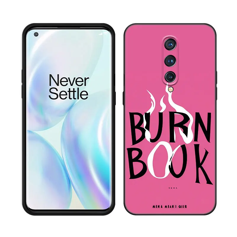 Mean Girls Burn Book Black Silicone Phone Case For OnePlus 9R 10R 11R 12R ACE 2 Pro 2V 3V Nord CE 2 3 Lite 4 N10 N20 N30 SE 5G