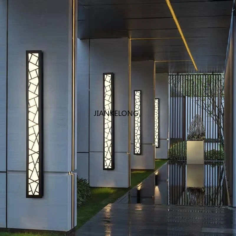 Outdoor Wall Lamp Waterproof Long Staircase Wall Lamp Internet Famous Outdoor Villa Bedroom Living Room Balcony Creative LED