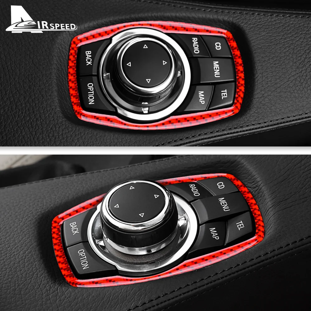 Carbon Fiber Interior Trim Set for BMW 6 Series M6 E63 E64 2004-2010 Models Center Console Trim Multimedia Button Panel