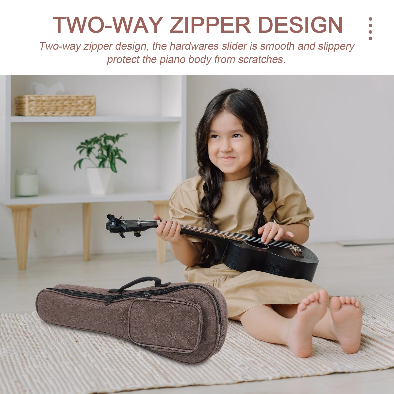 

Ukulele Bag Durable Portable Storage Backpack Soft Case Waterproof Protector Lightweight for Outdoor Travel Chic Ukulele Bag