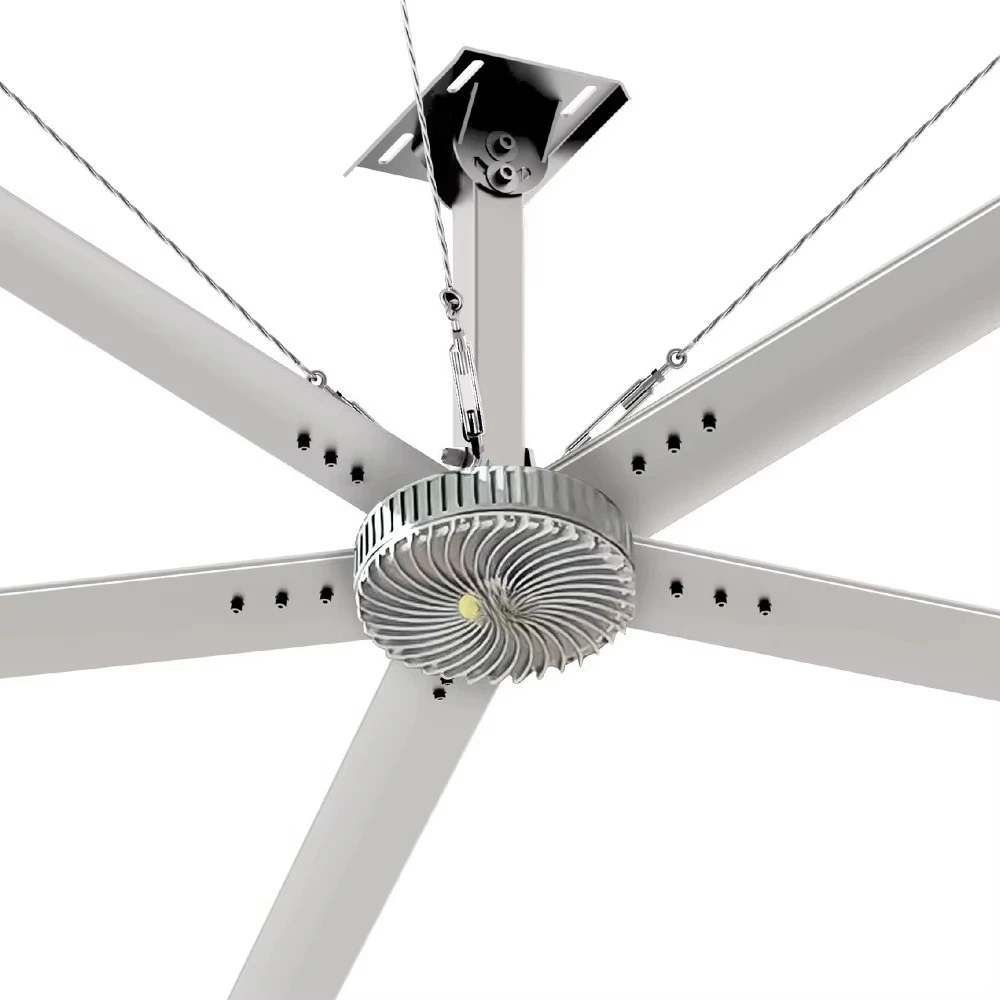 High Volume Low Speed 24Ft HVLS Fan 1.5KW Big Industrial Fan for Greenhouse Workshop Cooling