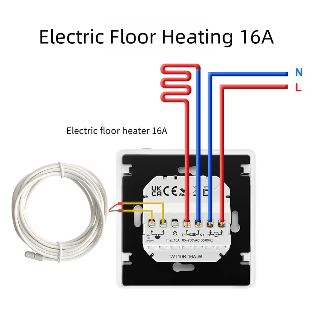 

Интеллектуальный термостат с дистанционным управлением с Wi-Fi для настенного котла с водонагревом и электрическими решениями для подогрева пола
