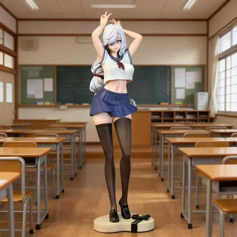 Ready to ship: jk shenhe confession 25cm school uniform anime girl collectible figurine - trendy toy pc case ornament