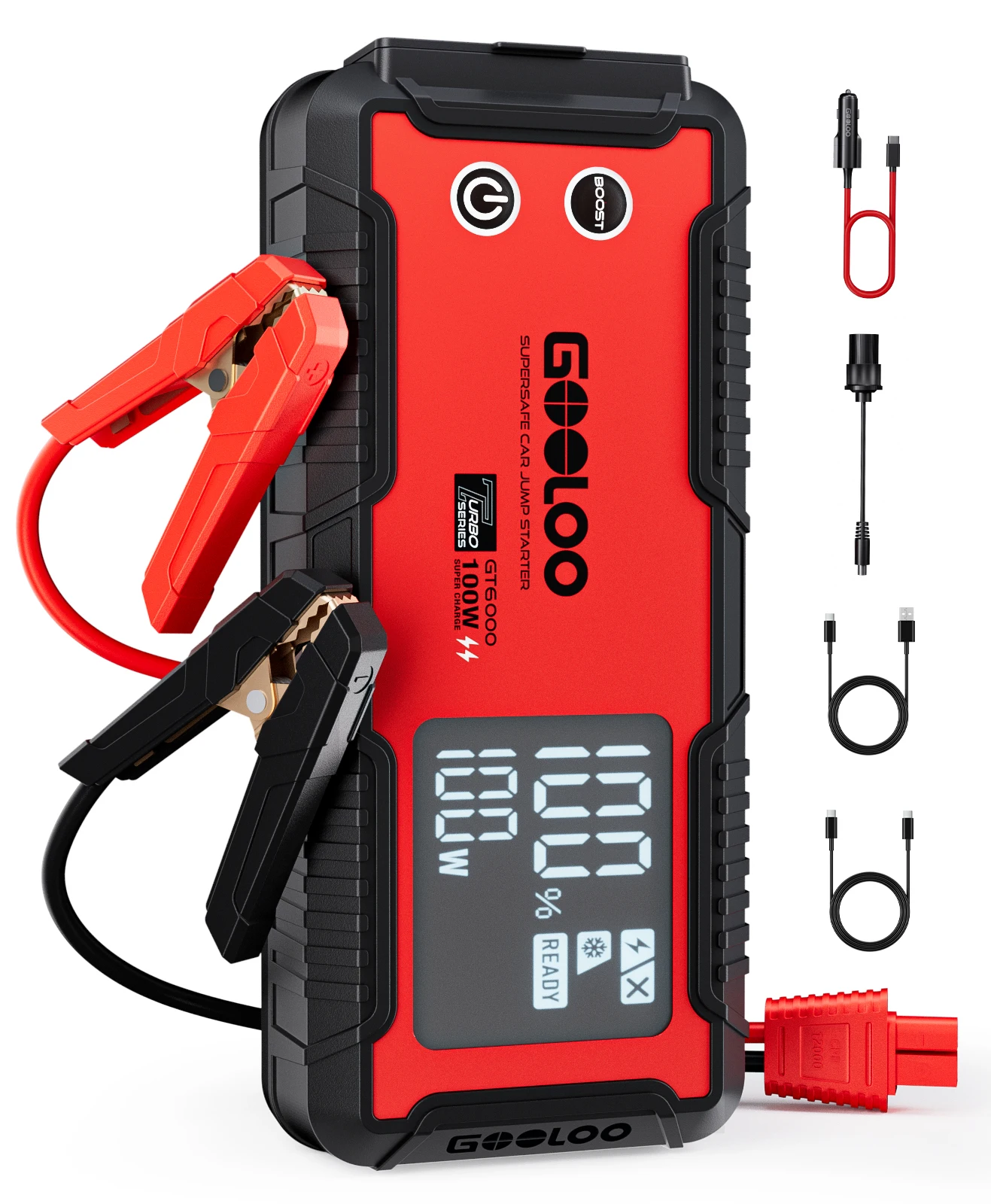GOOLOO GT6000 เครื่องจั๊มป์สตา - Jump Starter 12V Diesel บทวิจารณ์และราคา