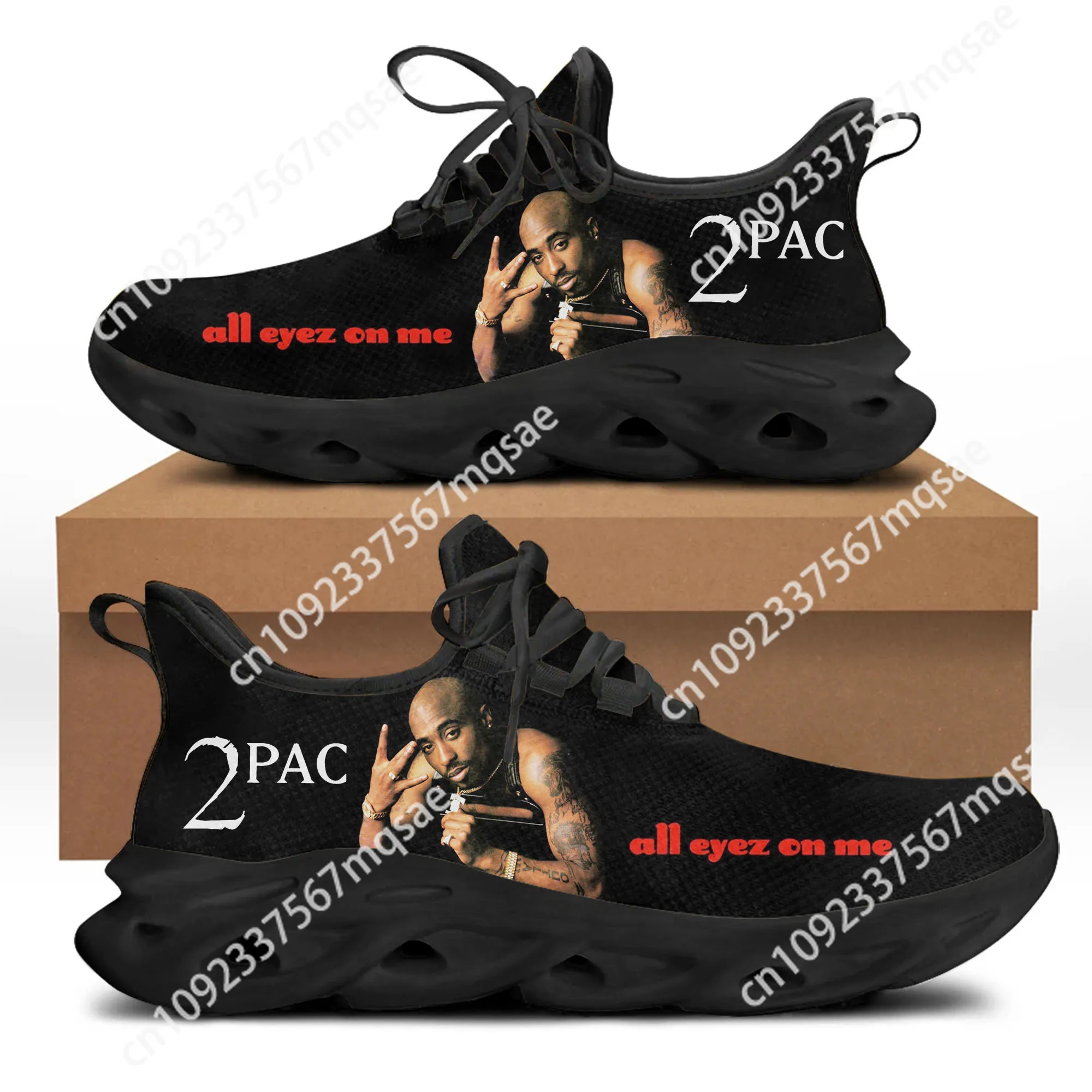 

Rap 2Pac Tupac Flats Sneakers Mens Womens Sports Running Shoes All Eyez on Me High Quality DIY Sneaker Custom Made Shoe