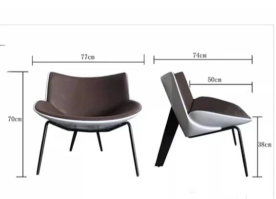 Скандинавский одиночный бытовой диван для гостиной, стеклянный стул, простой самолет, кресло для отдыха