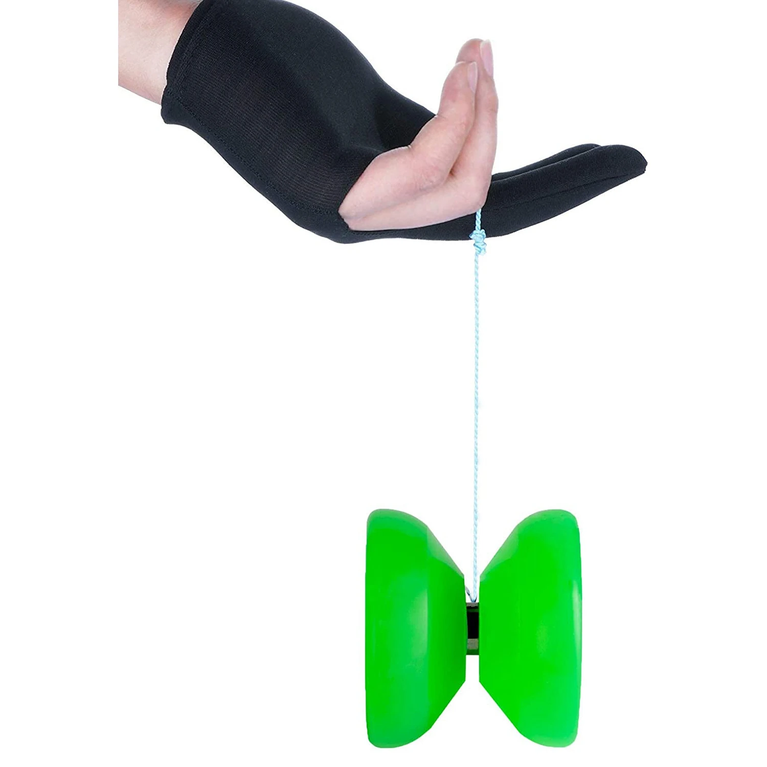 AM-Responsiver YoYo K1-Plus mit Yoyo-Sack + 5 Saiten und Yo-Yo-Handschuh-Gif, Blau