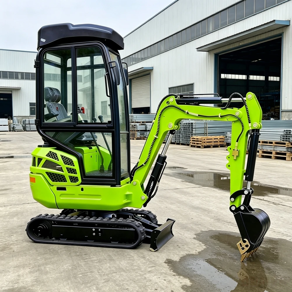 

0.8Ton Mini Excavator Construction 1.2Ton 1.5Ton 2.5Ton Yanmar engine Hydraulic CE Diggers Backhoe Families Cab Fast