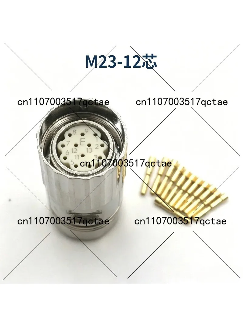 

Standard M23 M623 Straight Type Internal Thread/External Thread 17 Pin Plug or Female Male Connector Single