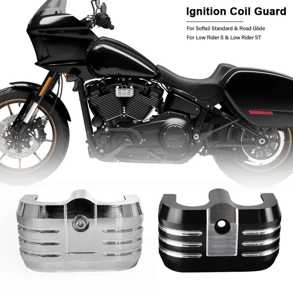 

Coil Protector Cover For Softail Standard Road Glide Low Rider S Low Rider ST Motorcycle Accessories Ignition Coil Guard