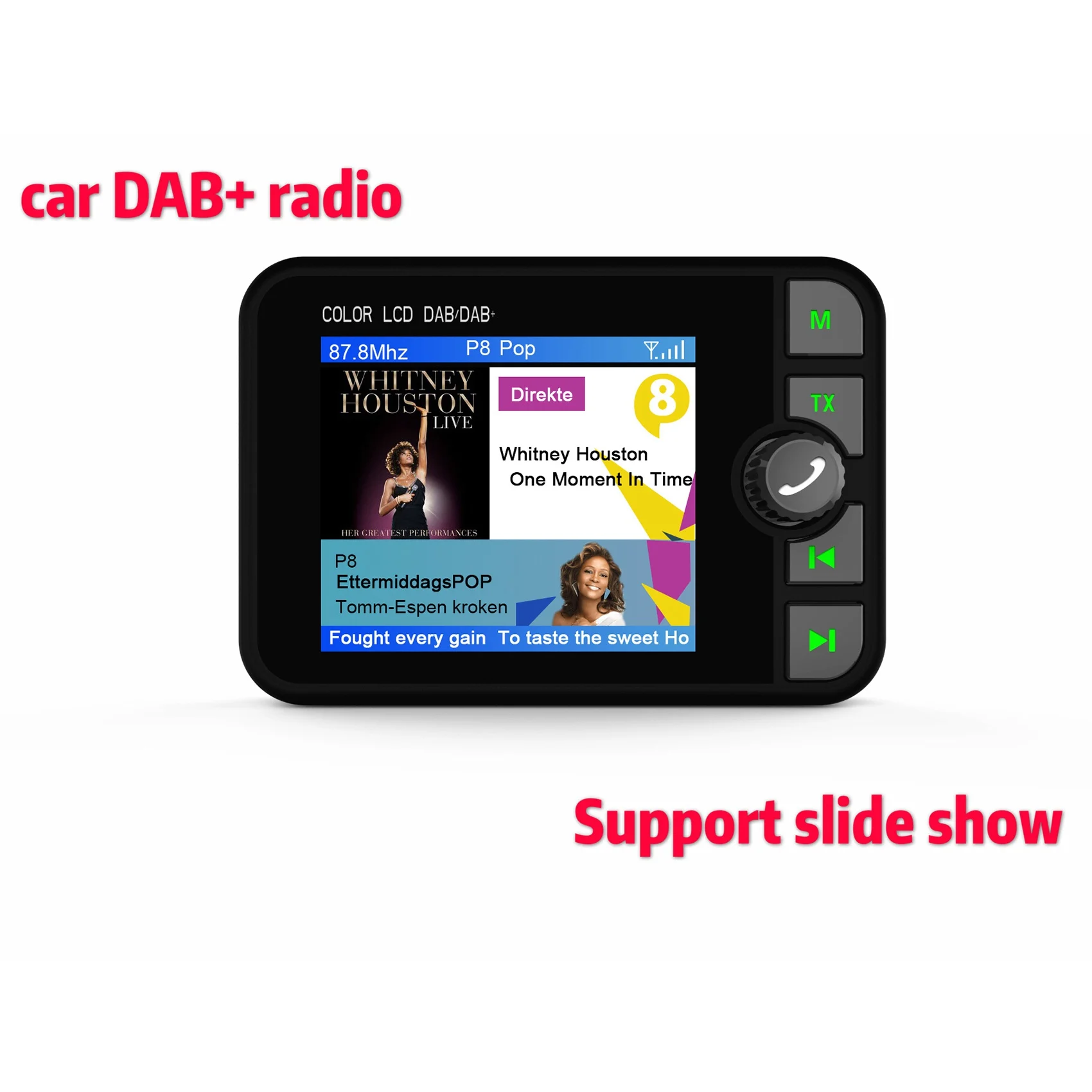 Classic-Car DAB/DAB+ Receiver Universal Digital Radio Bluetooth MP3 Music Player DAB Adapter FM Transmission With LCD Screen