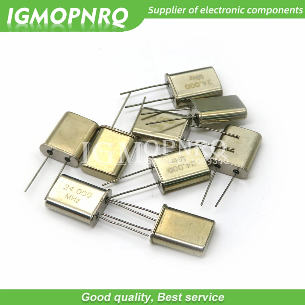 10PCS/LOT 49U HC-49U Crystal quartz resonator 1.8432M 2MHZ 2.4576M 4MHZ 6MHZ 7.2M 7.3728M 8MHZ 8.1920M 10M 18.432M 11.0592M 12M