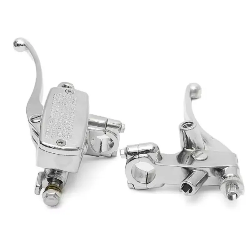 

Universal Chrome Hydraulic Cylinders Master Clutch and Brake Lever Motorcycle Racing Spare Parts