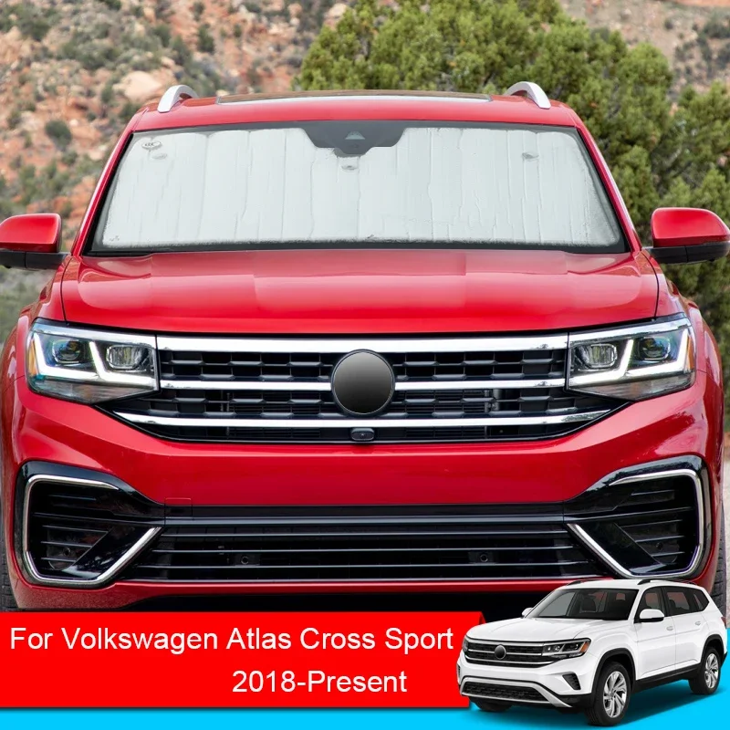 

For Volkswagen Atlas Cross Sport 2018-2025 Car Sunshades UV Protection Cover Window Curtain Sun Shade Visor Windshield Accessory