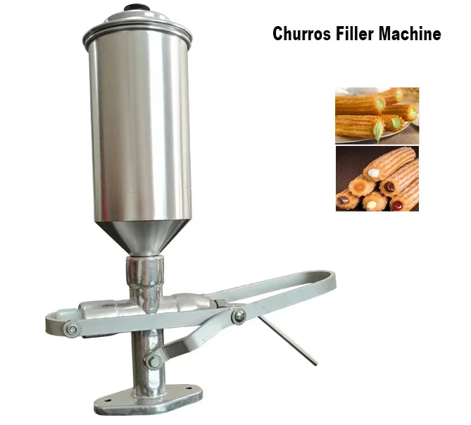 Filling Manual Jam 1.8L Machine Spanish Churros Stuffing Machine Squeeze Filling Jam Filling Machine Squeeze